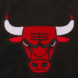 Chicago Bulls JH Design Lightweight Nylon Bomber Jacket – Black