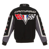 Camaro Racing Twill Cotton Jacket  JH Design - Black