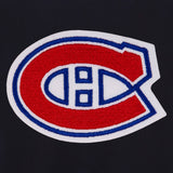 Montreal Canadiens Reversible Wool Jacket - Navy-Red