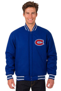 Montreal Canadiens Reversible Wool Jacket - Royal