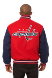 Washington Capitals Handmade All Wool Two-Tone Jacket - Red/Navy - J.H. Sports Jackets