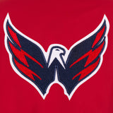 Washington Capitals Poly Twill Varsity Jacket - Red