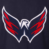 Washington Capitals Reversible Wool Jacket  Embroidered Logos - JH Design- Navy