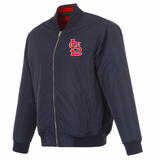 St. Louis Cardinals Reversible Full-Zip Flight Jacket - J.H. Sports Jackets