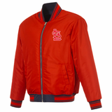 St. Louis Cardinals Reversible Full-Zip Flight Jacket - J.H. Sports Jackets