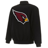 Arizona Cardinals Reversible Wool Jacket - Black