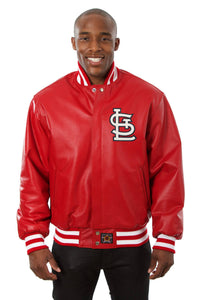 St. Louis Cardinals Full Leather Jacket - Red