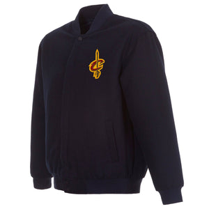 Cleveland Cavaliers Reversible Wool Jacket - Navy