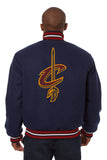 Cleveland Cavaliers Embroidered Handmade Wool Jacket - Navy