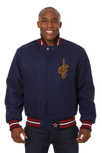 Cleveland Cavaliers Embroidered Handmade Wool Jacket - Navy