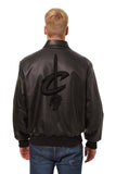 Cleveland Cavaliers Full Leather Jacket - Black/Black