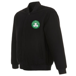 Boston Celtics Reversible Wool Jacket - Black