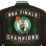 Boston Celtics Commemorative Reversible Wool Championship Jacket - Black