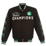 Boston Celtics Commemorative Reversible Wool Championship Jacket - Black