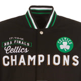 Boston Celtics Commemorative Reversible Wool Championship Jacket - Black