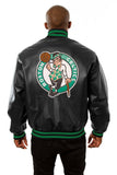 Boston Celtics Full Leather Jacket - Black