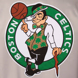 Boston Celtics Poly Twill Varsity Jacket - Gray/Black