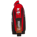 2025 Chase Elliott Llumar Black Uniform Full-Snap Jacket-Black/Red