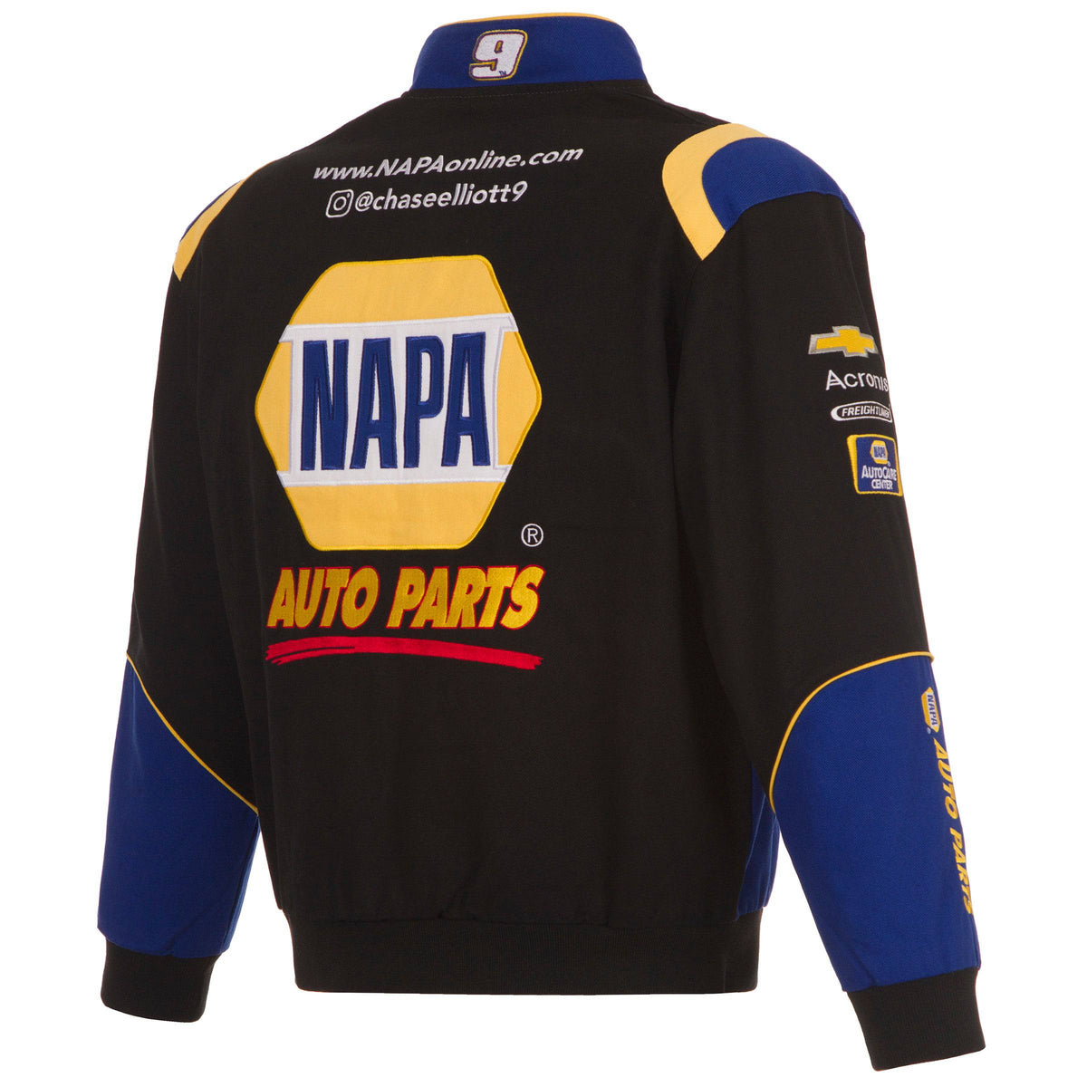 Authentic Chase Elliott JH Design Black/Royal NAPA Twill Uniform Full ...