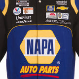 Authentic Chase Elliott JH Design Black/Royal NAPA Twill Uniform Full-Snap Jacket JH Design