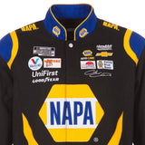 Nascar Chase Elliott JH Design Black/Royal NAPA Twill Uniform Full-Snap Jacket JH Design