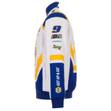 2024 Chase Elliott  JH Design NASCAR Napa White Uniform Full-Snap Jacket - J.H. Sports Jackets