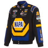 2025 Chase Elliott Napa Black Uniform Full-Snap Jacket-Black/Royal