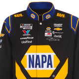 2025 Chase Elliott Napa Black Uniform Full-Snap Jacket-Black/Royal