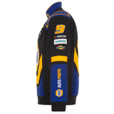 2025 Chase Elliott Napa Black Uniform Full-Snap Jacket-Black/Royal