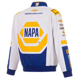 2025 Chase Elliott Napa Black Uniform Full-Snap Jacket-White/Royal