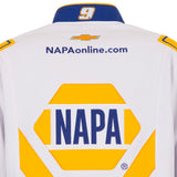 2025 Chase Elliott Napa Black Uniform Full-Snap Jacket-White/Royal