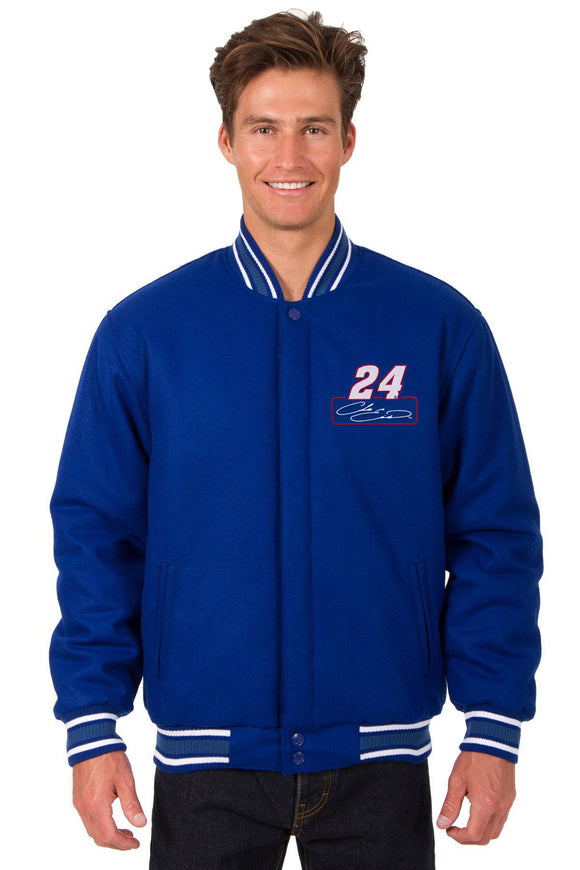 Chase Elliott Wool Varsity Jacket - Royal