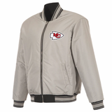 Kansas City Chiefs Reversible Full-Zip Flight Jacket - J.H. Sports Jackets