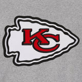 Kansas City Chiefs Two-Tone Reversible Fleece Jacket - Gray/Black