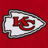 Kansas City Chiefs  JH Design Lightweight Nylon Bomber Jacket – Red