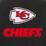 Kansas City Chiefs Poly Twill Varsity Jacket - Black