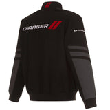 Dodge Charger Embroidered Cotton Twill Jacket - Black