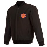 Clemson Tigers Reversible Wool Jacket - Black - J.H. Sports Jackets
