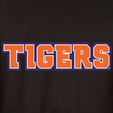 Clemson Tigers Poly Twill Varsity Jacket - Black - J.H. Sports Jackets