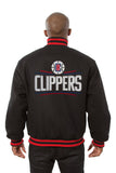 Los Angeles Clippers Handmade Domestic Wool Jacket-Black