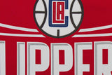 Los Angeles Clippers  Domestic Two-Tone Wool and Leather Jacket-Red/White