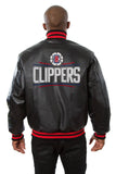 Los Angeles Clippers Full Leather Jacket - Black