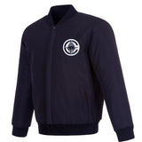 Los Angeles Clippers Reversible Wool Jacket - Navy