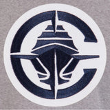 Los Angeles Clippers Two-Tone Reversible Fleece Jacket - Gray/Navy