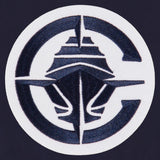 Los Angeles Clippers  Poly Twill Varsity Jacket - Navy