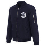 Los Angeles Clippers Lightweight Nylon Bomber Jacket –-Navy