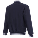 Los Angeles Clippers  Poly Twill Varsity Jacket - Navy