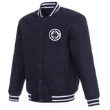 Los Angeles Clippers  Poly Twill Varsity Jacket - Navy