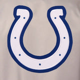 Indianapolis Colts Poly Twill Varsity Jacket - Gray/Royal