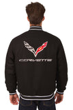 Corvette Wool Varsity Jacket - Black